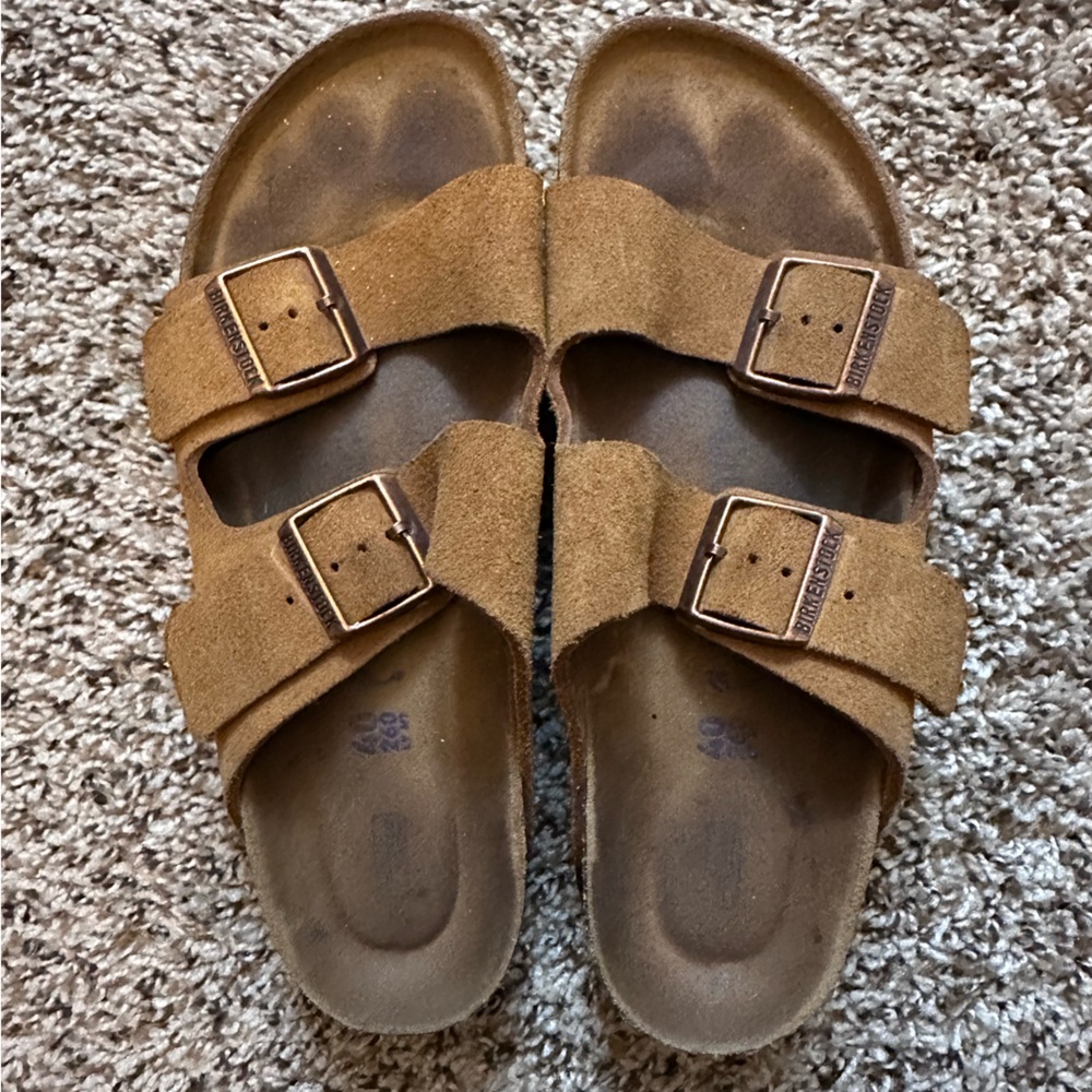 Birkenstock brown suede sandal size 9